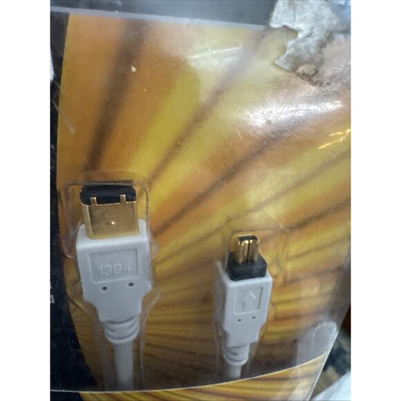 8ft IEEE 1394 Cable 6-pin to 4-pin Sony i-Link & Apple Firewire computer cord - Picture 4 of 5